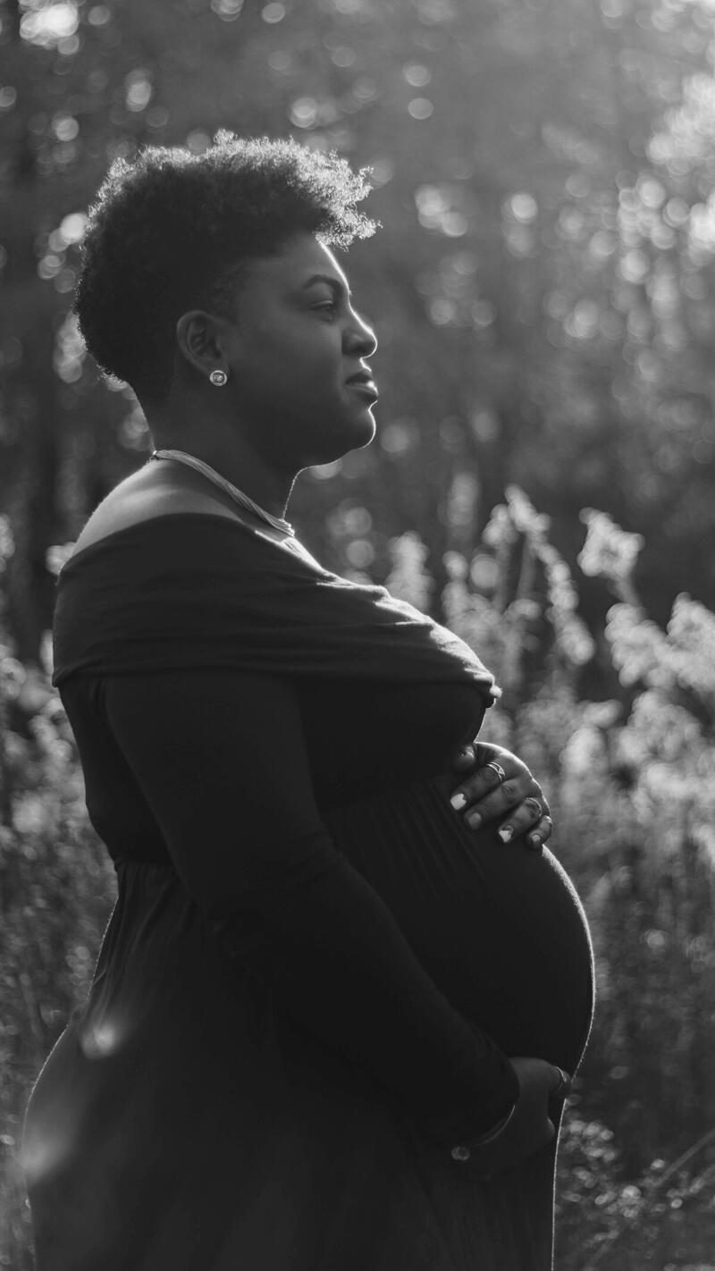 Black pregnant Woman