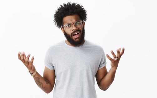 Confused man
