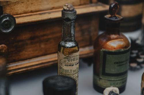 Old medicine bottles